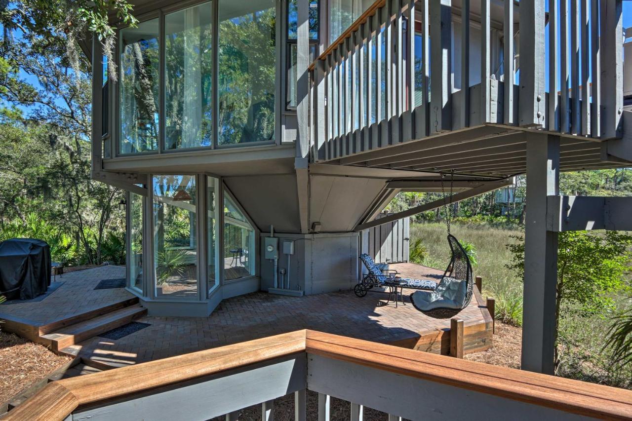Airy Treehouse With Bikes Walk To Harbour Town! Villa Hilton Head Island Exterior photo